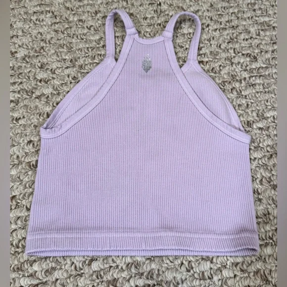 NWOT Free People FP Movement Happiness Runs Crop Tank lavender glaze XS/S - Picture 8 of 9